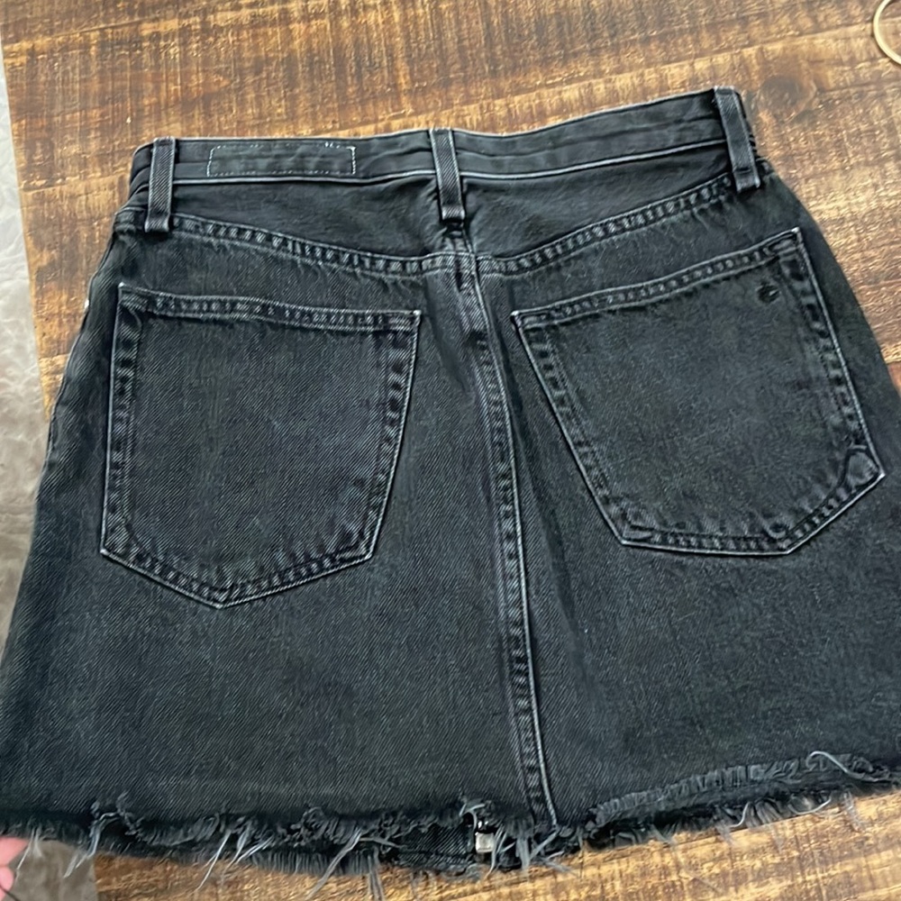 Charcoal gray mini skirt